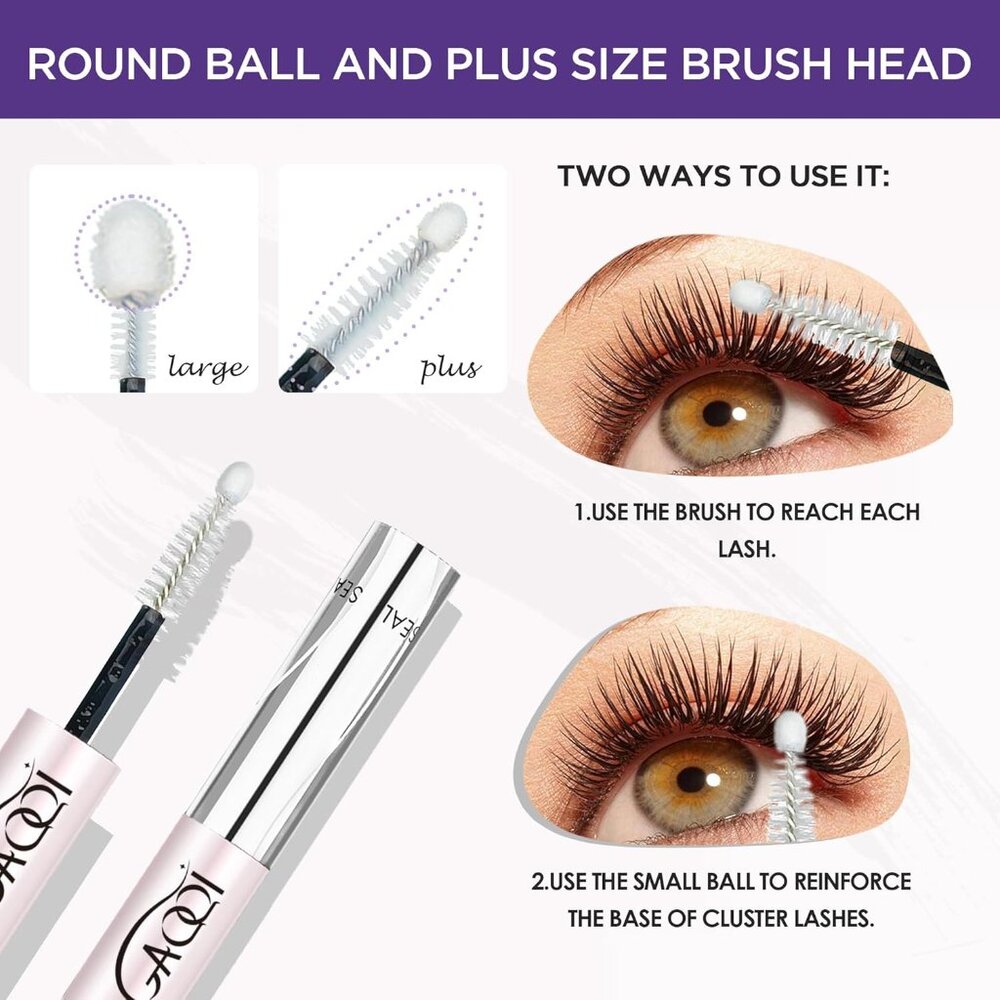 Double-Ended Eyelash Adhesive for Clusters - 72H Waterproof & Easy to Use - Picture 5 of 7